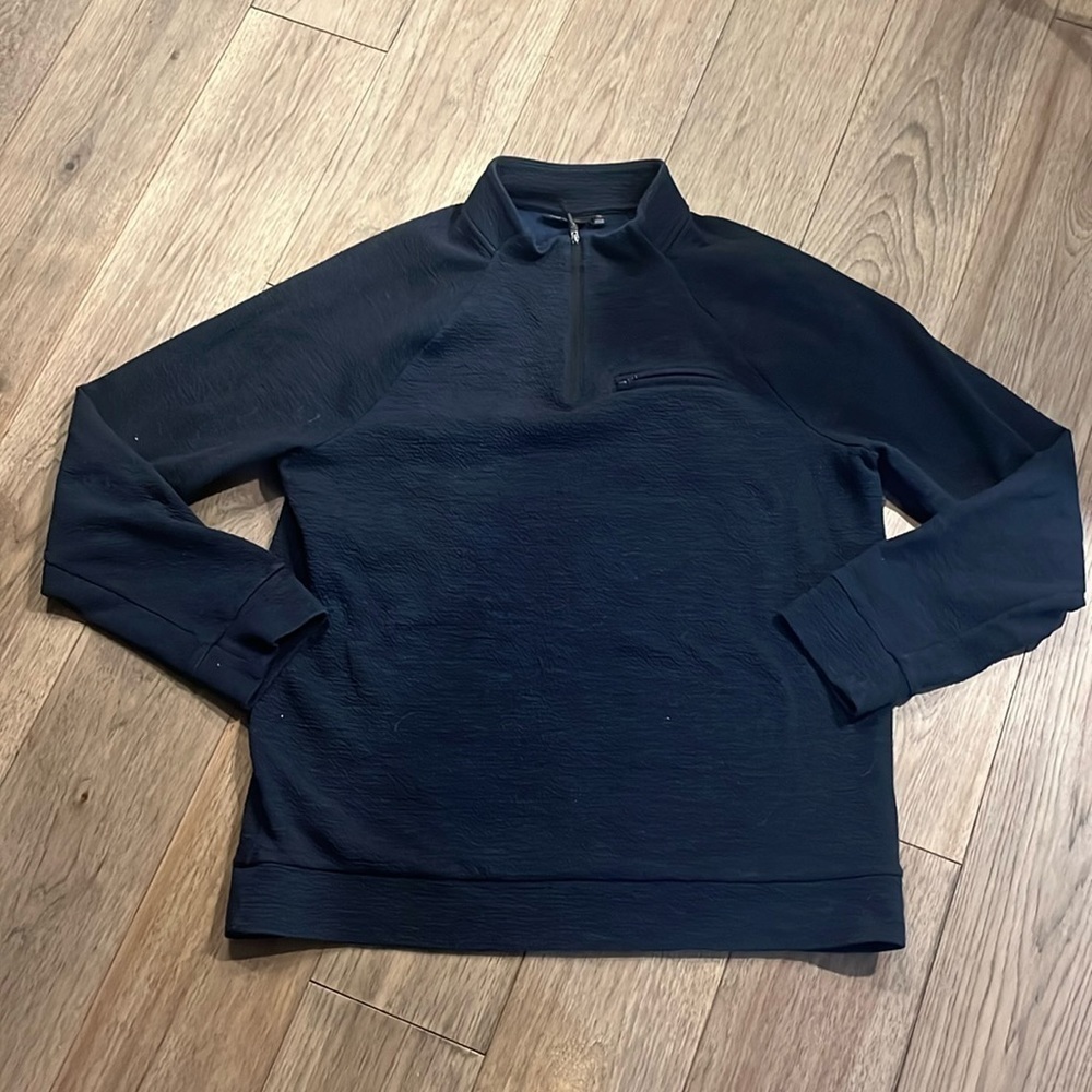 MARC ANTHONY | blue quarter zip sweater, size XL